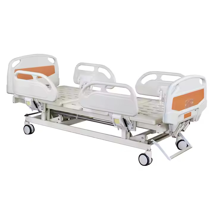 3 crank hospital bed, ABS guardrails, central locking